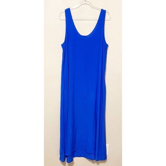 J.Crew Silk Crepe Maxidress in Blue Size XS / NWT - Picture 5 of 7